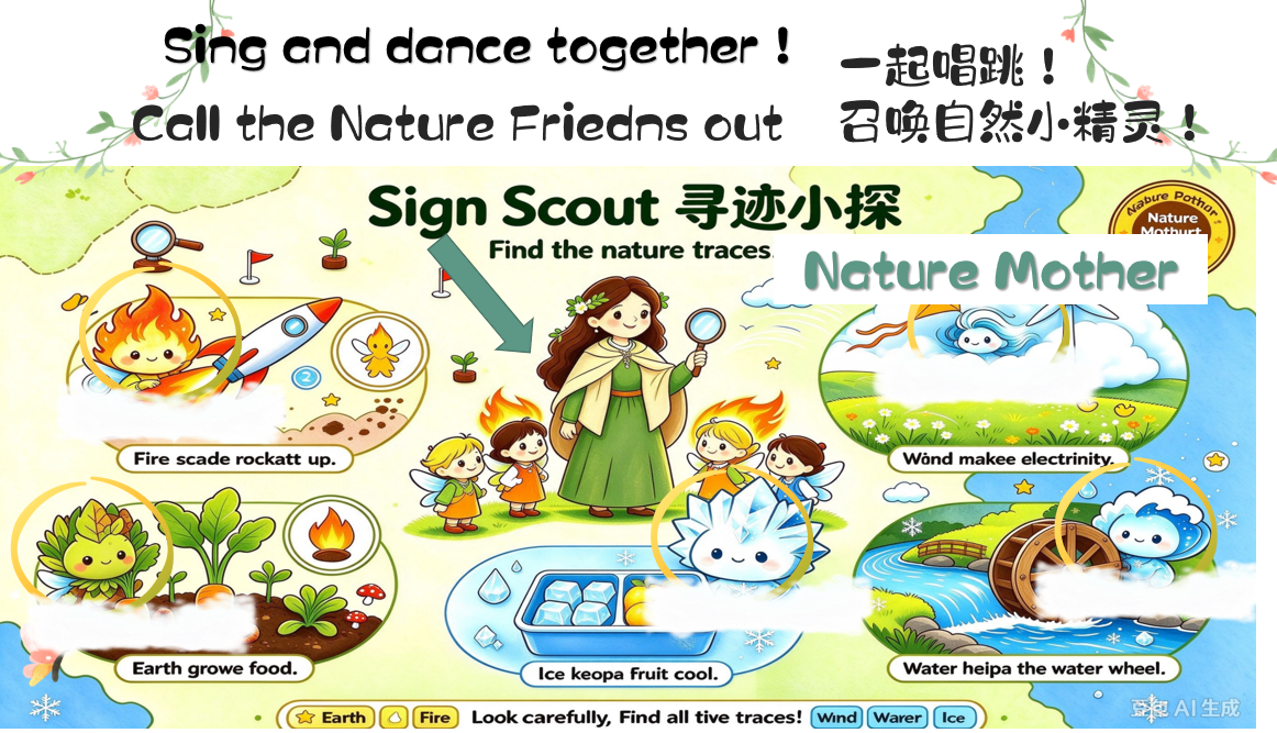 Sing and dance together! Call the Nature Friends out 召唤自然小精灵！
